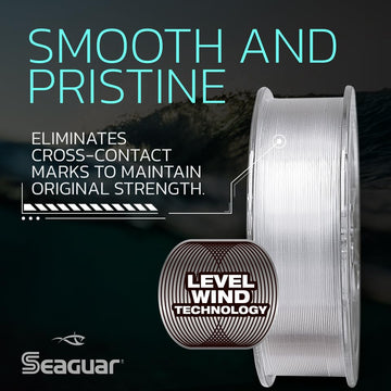 Seaguar Gold Label fast-sinking line reaches the strike zone quicker in variable depths.