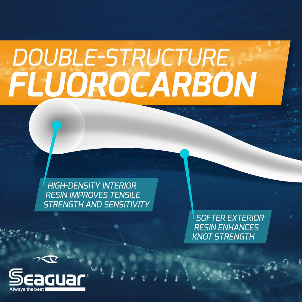 Seaguar Gold Label knot-strength enhances secure connections in saltwater rigs.