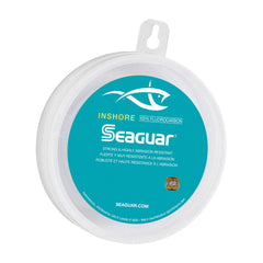 Seaguar Inshore fluorocarbon leader, 100 yards, 20 lb test for strong, abrasion-resistant fishing.