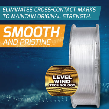 Seaguar Inshore leader showing knot strength for inshore fishing scenarios.