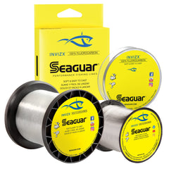 Seaguar Invizx 1000yds spool showing stealth fluorocarbon for clearer-water bites and better bite detection