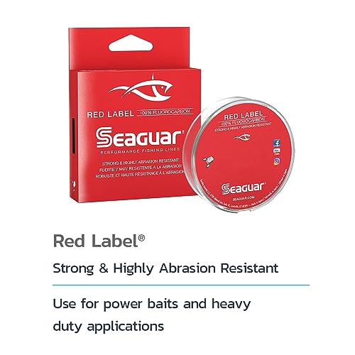 Seaguar Red Label knot-strength feature with strong line for reliable freshwater rigs.