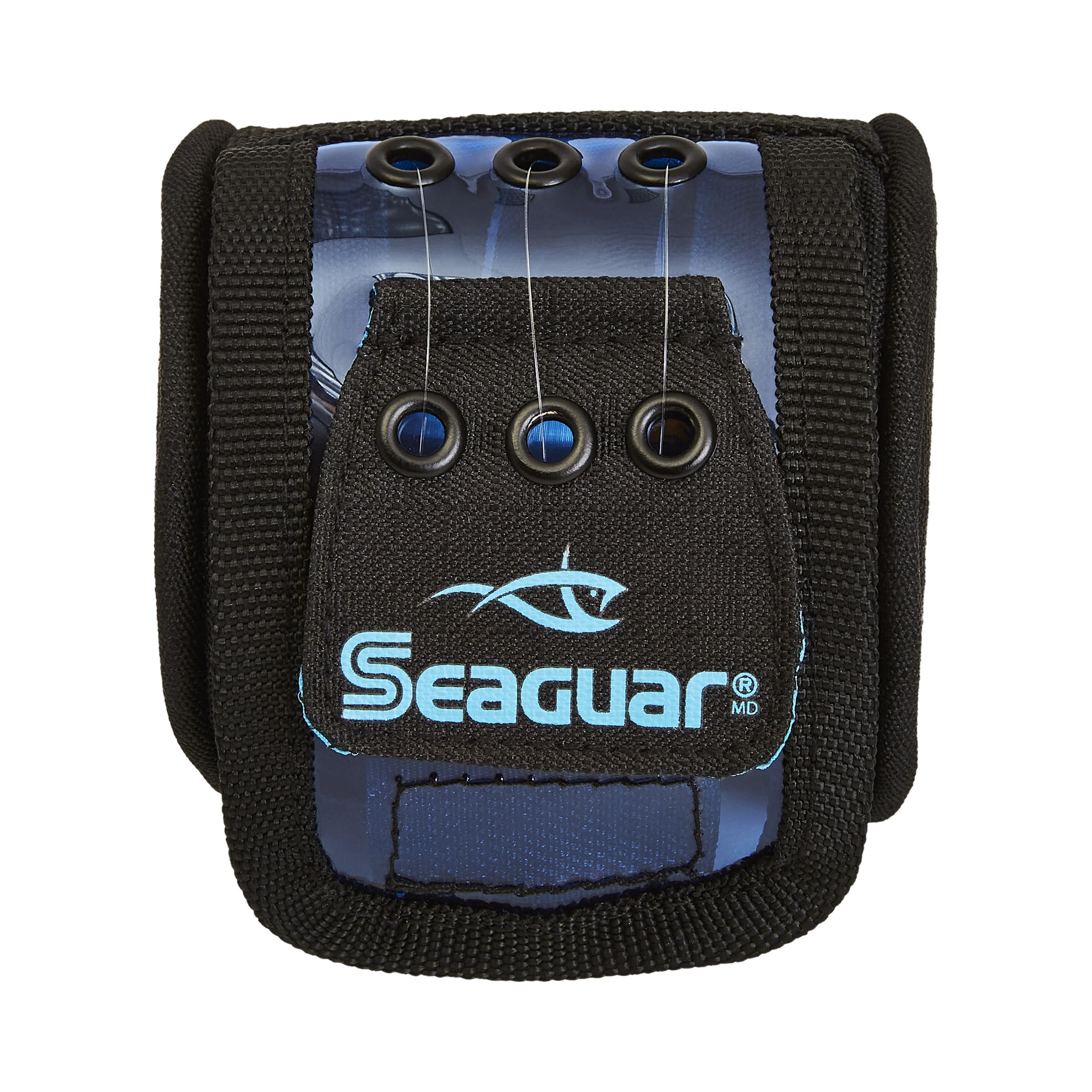 Seaguar SGLDSM3 middle-size feeder bag holds three spools for quick line changes.