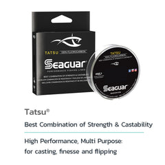 Seaguar Tatsu soft-supple texture close-up shows easy handling and smooth casting