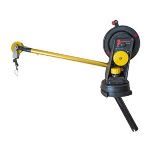 Seahorse downrigger with gimbal mount illustrating quick installation on flush rod holders