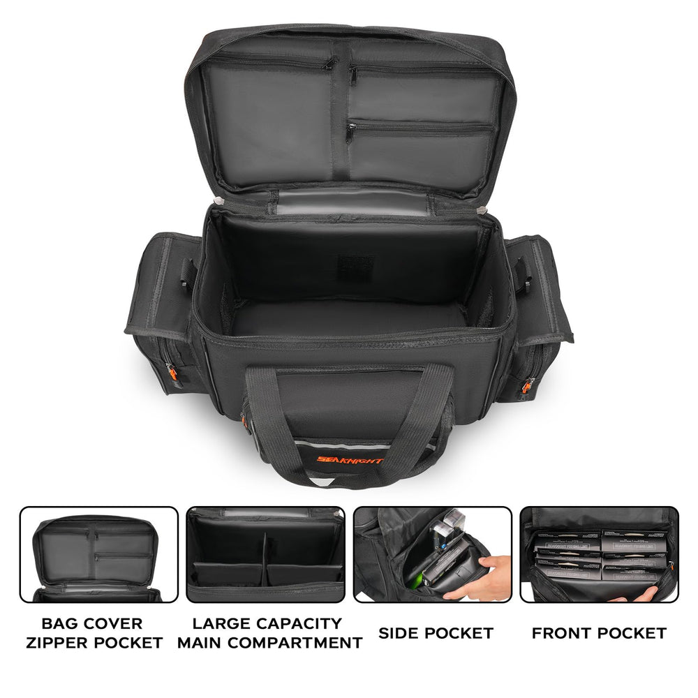 Three external zipper pockets for smaller gear