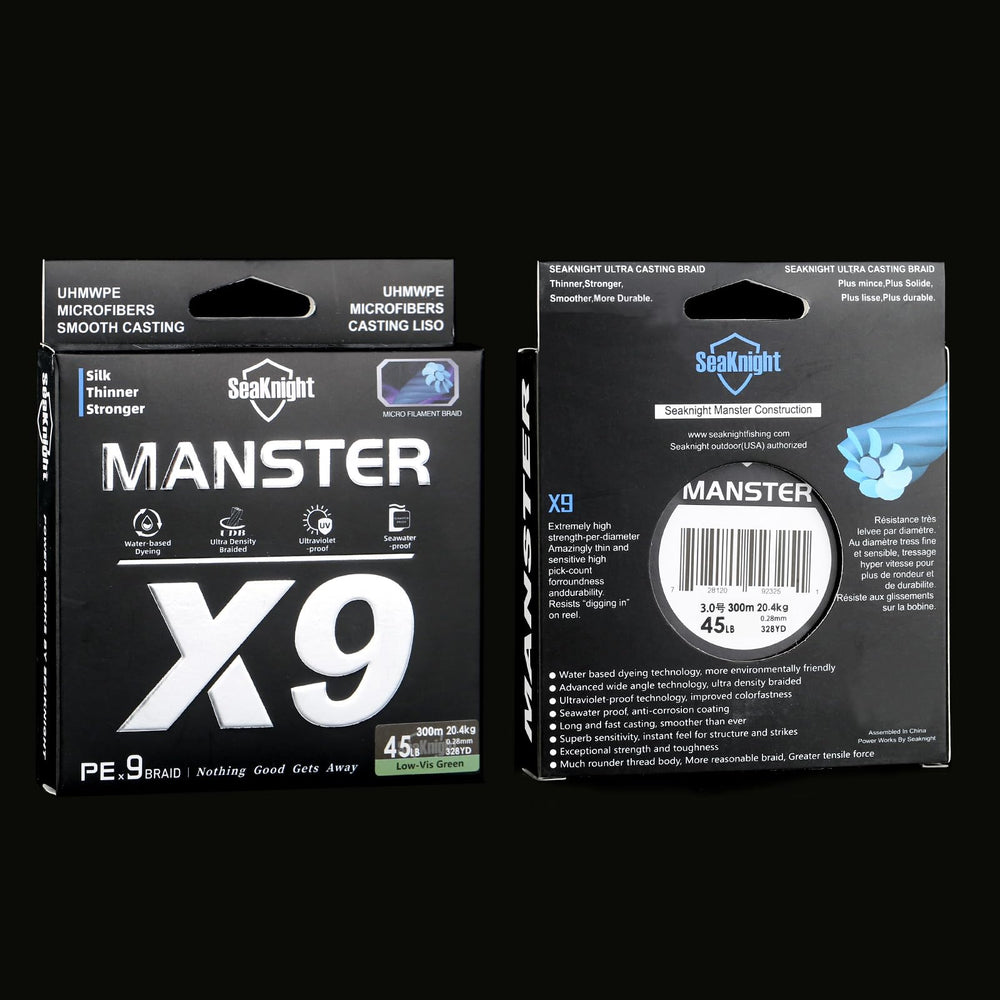 SeaKnight X9 castability-enhanced line enables long, accurate casts.