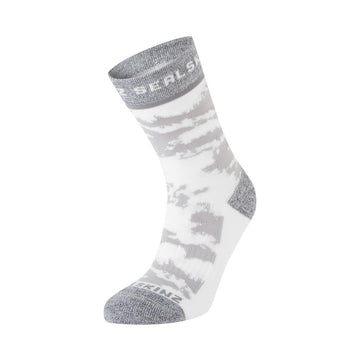 SEALSKINZ Reepham mid jacquard sock with cushioned footbed for comfortable runs