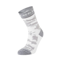 SEALSKINZ Reepham mid jacquard sock with cushioned footbed for comfortable runs