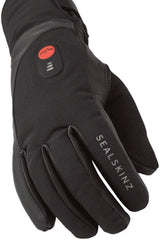 Sealskinz Upwell heated glove in action, staying dry and warm on rides