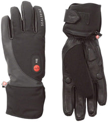 Sealskinz Upwell heated glove top view, waterproof warmth for cold rides