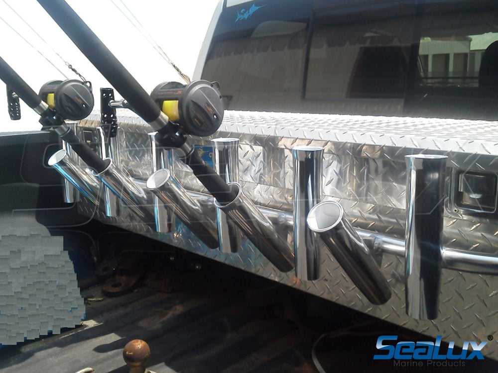 SeaLux Marine welded I-Beam design securely seats rod butt.
