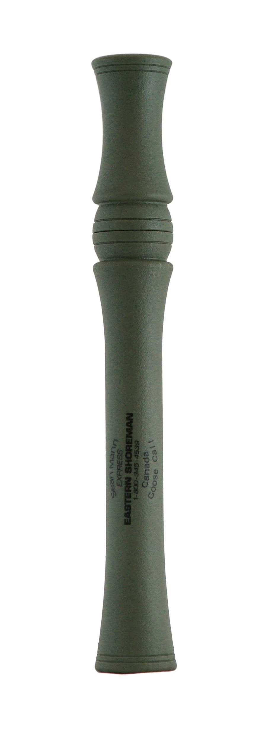 Sean Mann Express Eastern Shoreman marsh green call close up, durable ABS and tuned response.