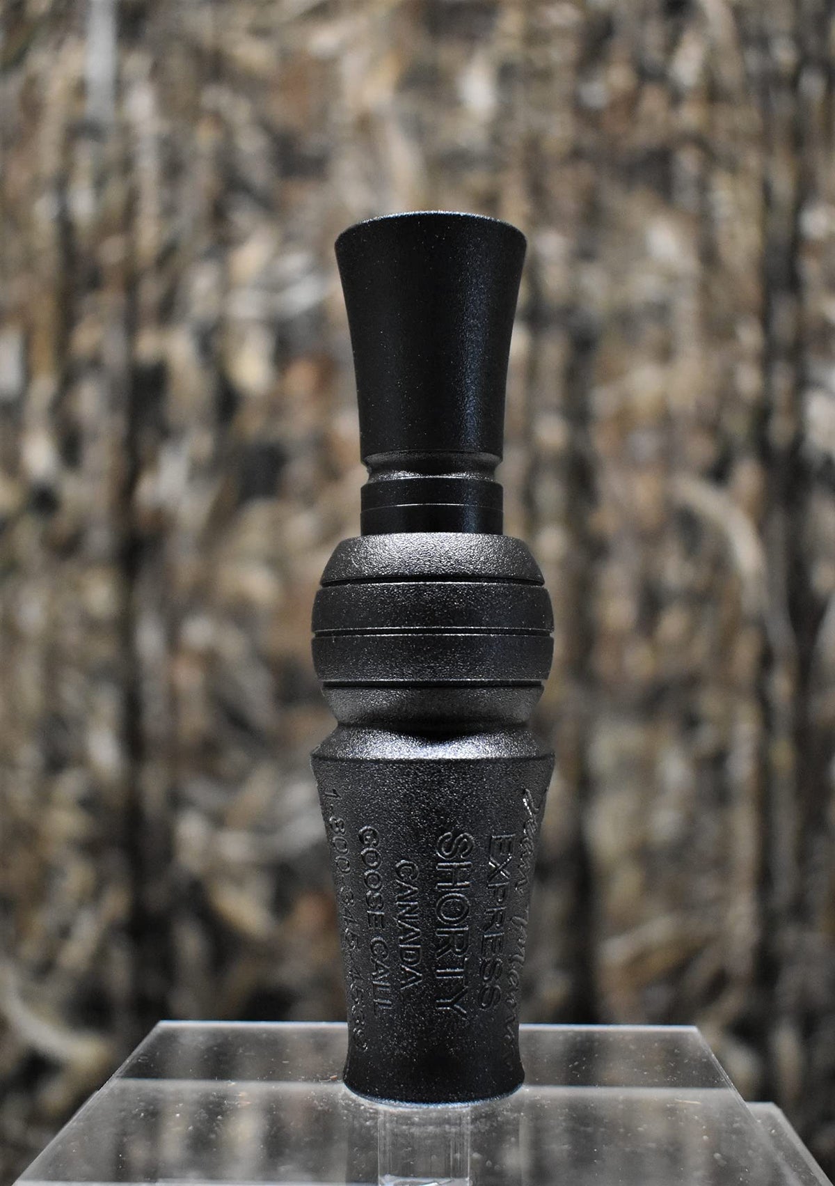 Sean Mann Outdoors Express Shorty World Champion Black ABS call for versatile goose calls.