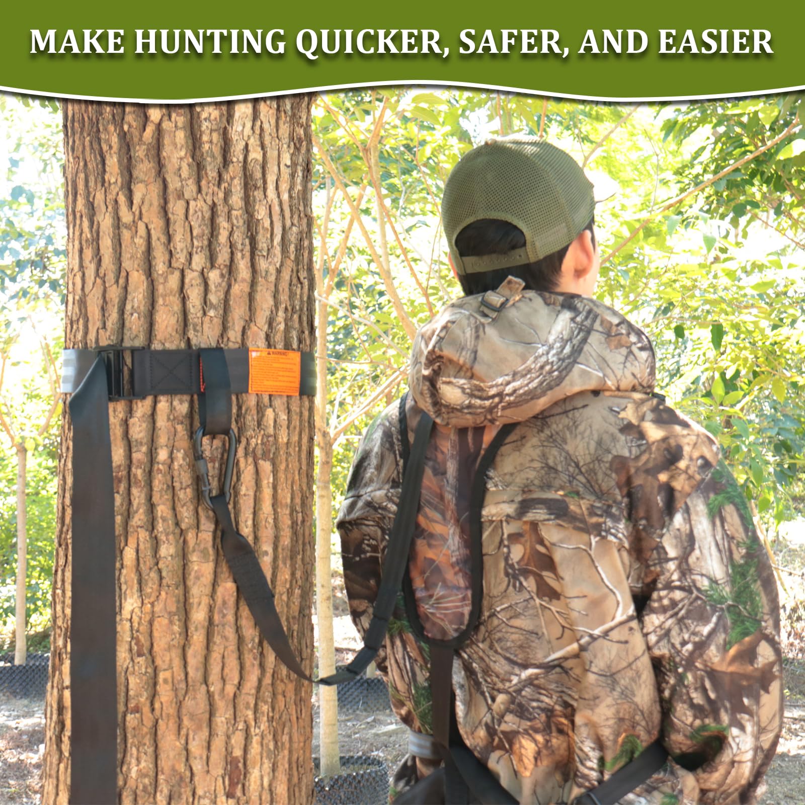 Seaperk safety strap quiet setup aids early-morning hunts.