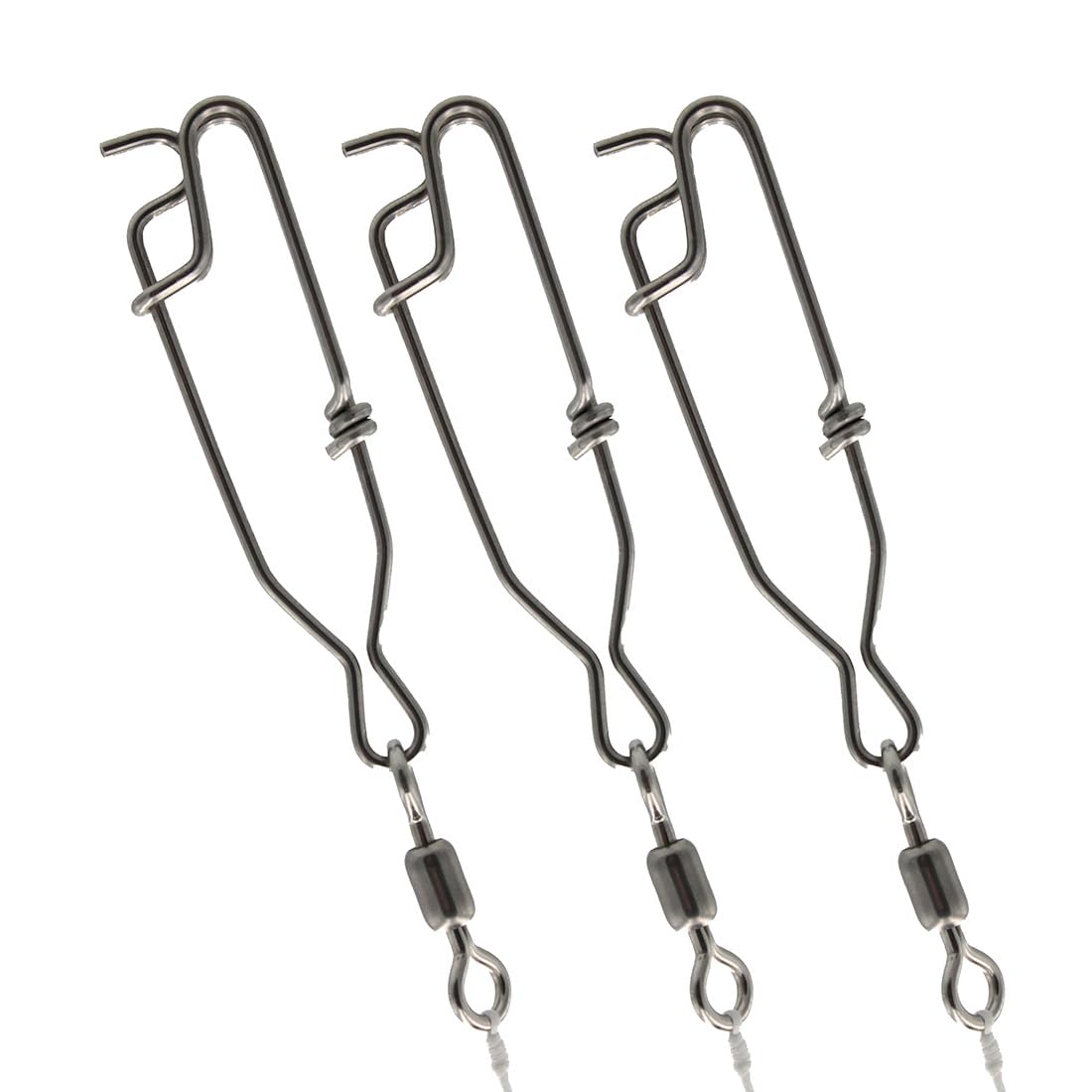 SeaQualizer longline snaps 3-inch pack close-up showing durable stainless steel construction