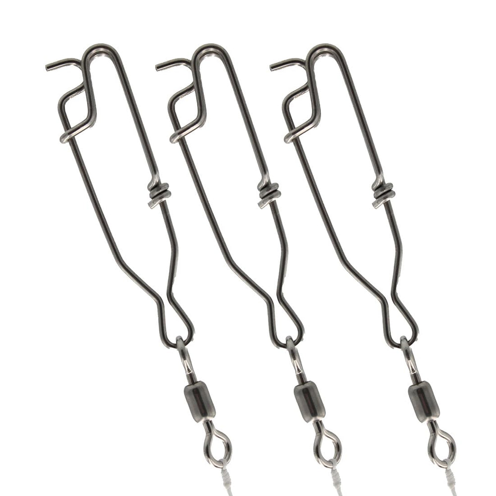 SeaQualizer longline snaps 3-inch pack close-up showing durable stainless steel construction