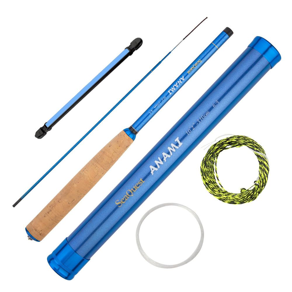 SeaQuest ANAMI 10ft2in rod shows compact travel-friendly design.