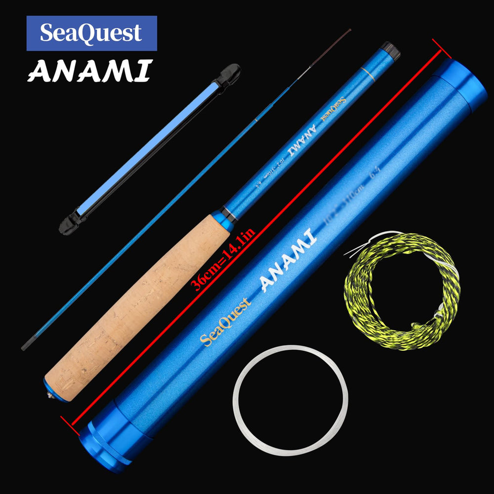 SeaQuest ANAMI carbon tube highlights durable portable construction for trips.