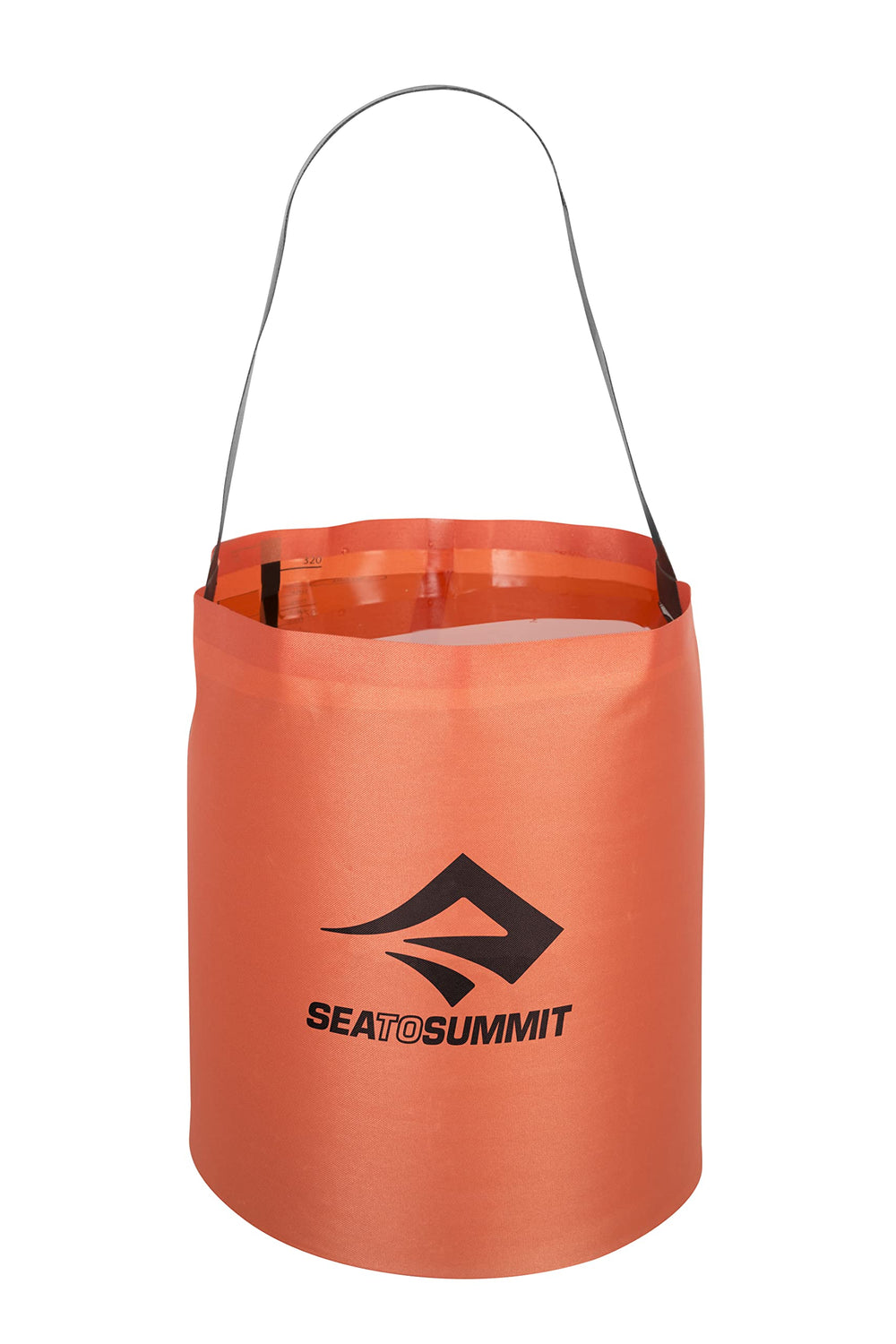 Sea to Summit folding bucket collapsible water bucket for camping and washing gear.