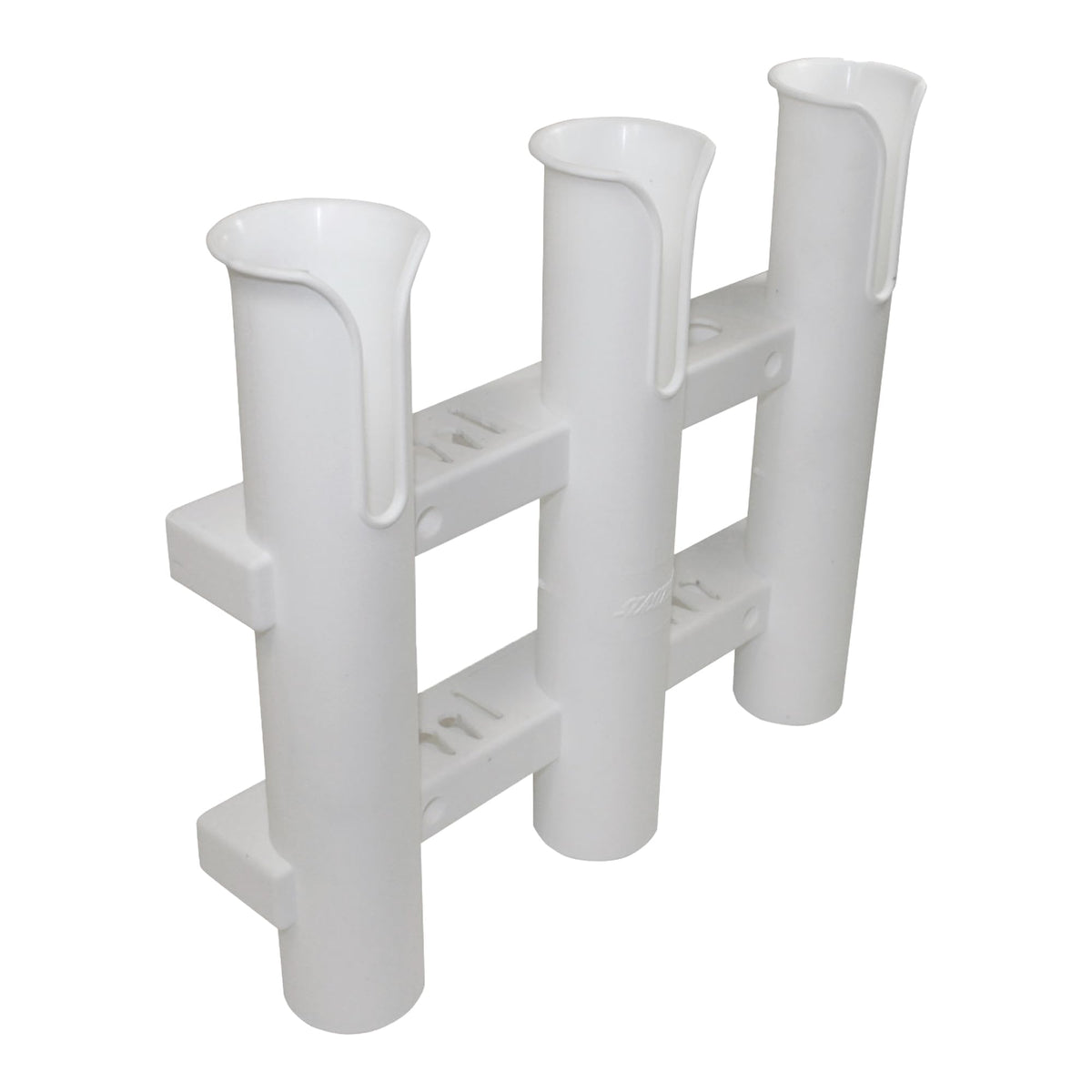 SeaSense 3-Rack rod holder on boat keeps fishing poles neatly organized.