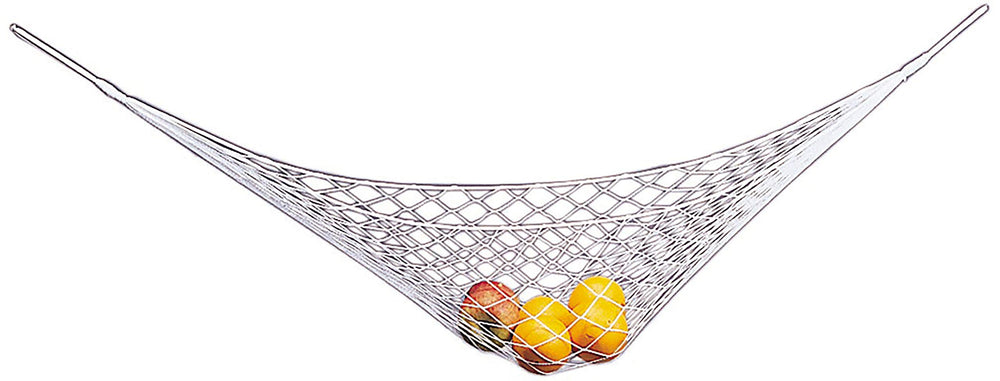 SeaSense nylon gear hammock on a boat, freeing cabin space.