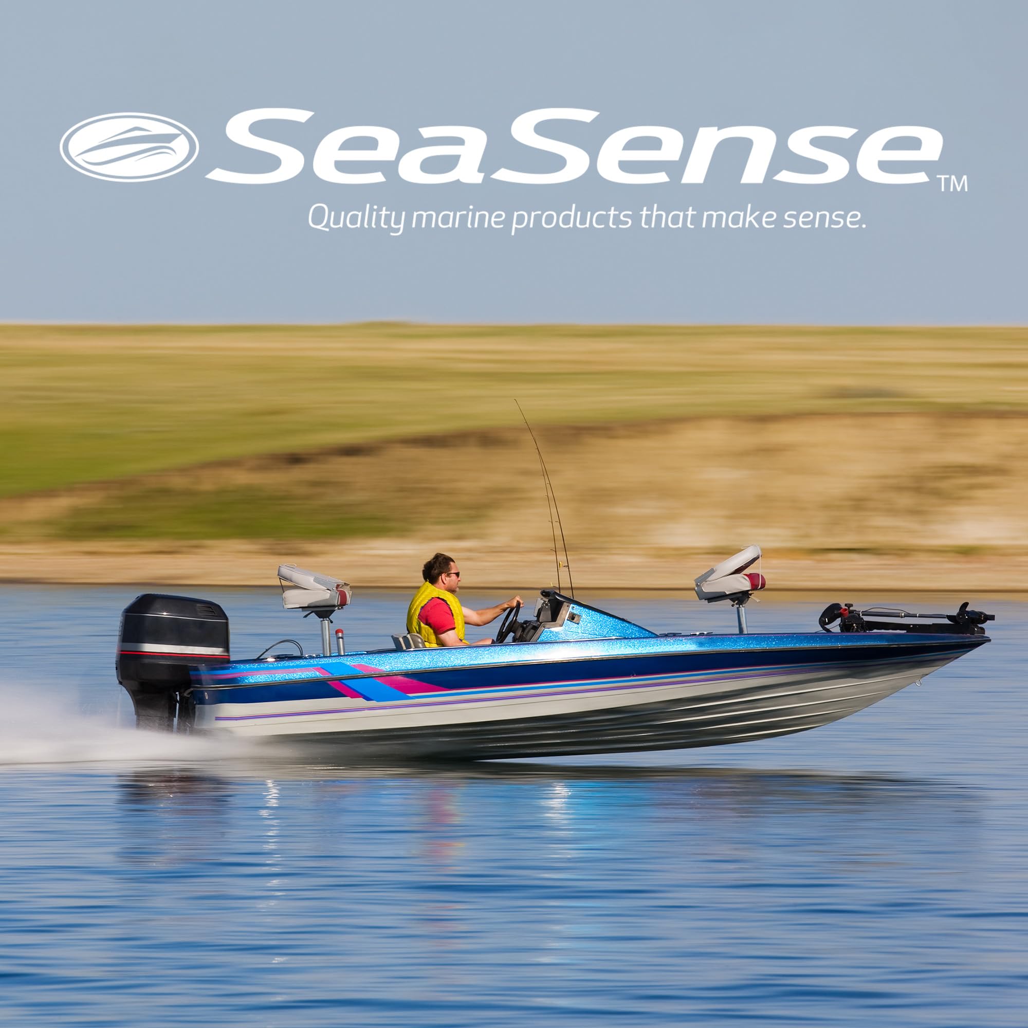 SeaSense white polypropylene durability resists cracks and cleans with soap.