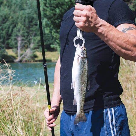 Compact SEASHARK lip gripper ready for ice fishing trips
