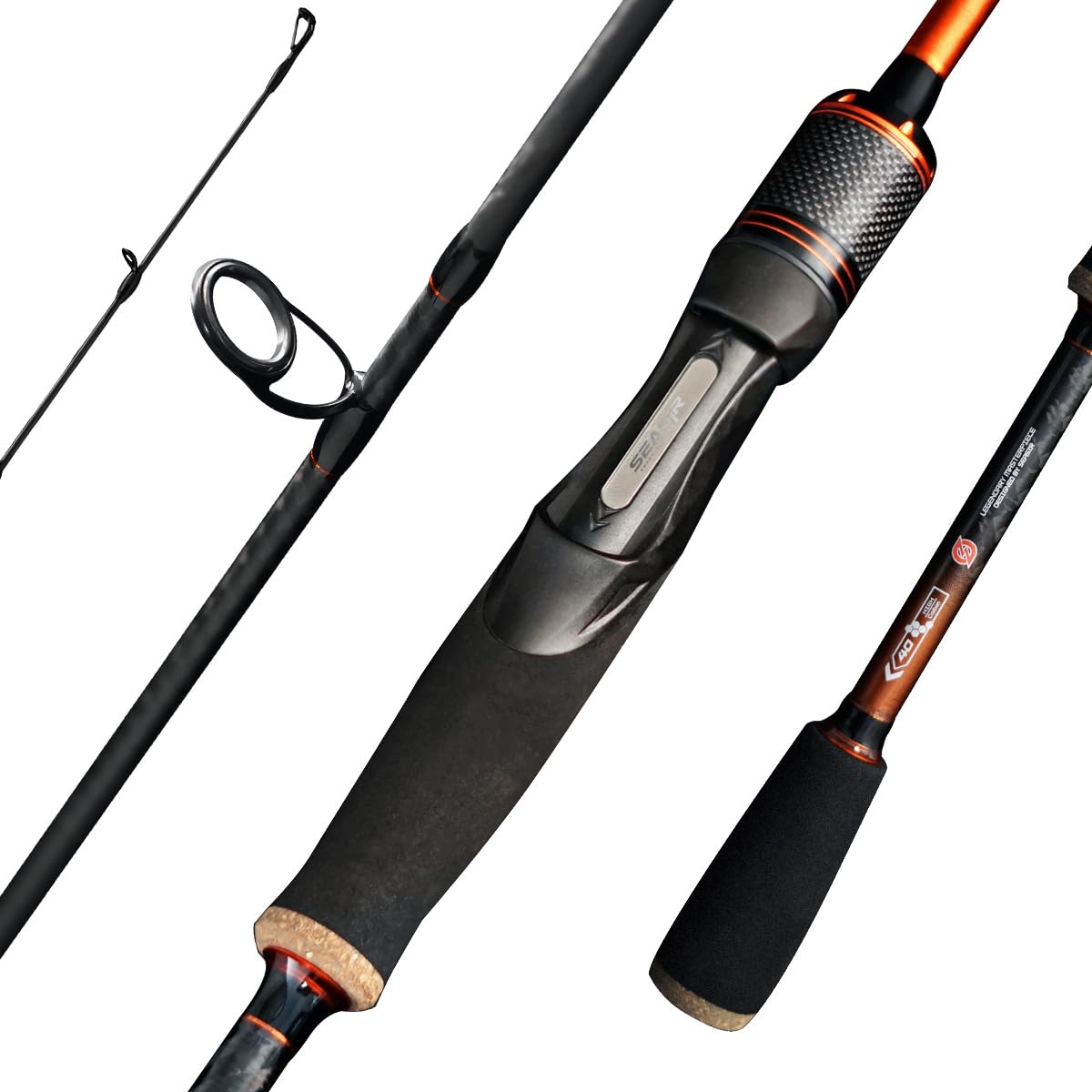 SEASIR CastX BFS rod ultra-light handle for all-day fishing comfort and control.