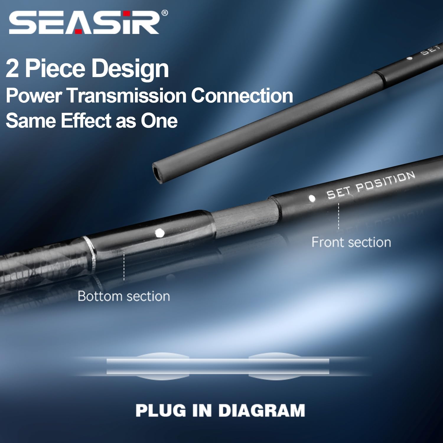 SEASIR Overcast two-piece assembly highlights easy transport and storage