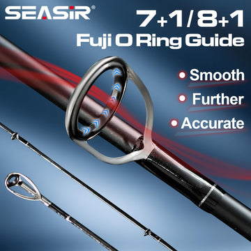 SEASIR Overcast Fuji O guides deliver smooth line flow and reduced friction