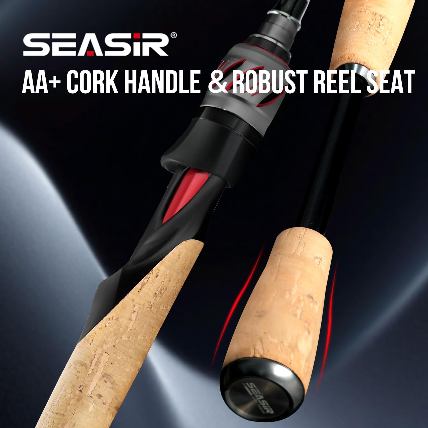 SEASIR Repeater II fast-action two-piece design great for travel setup