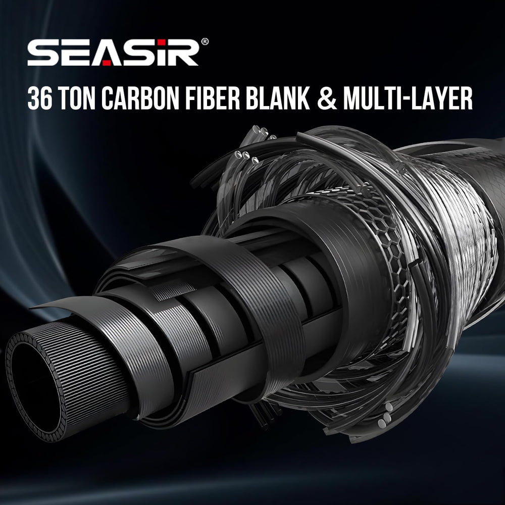 SEASIR Repeater II fast-action rod enables quick bite detection and precise casts
