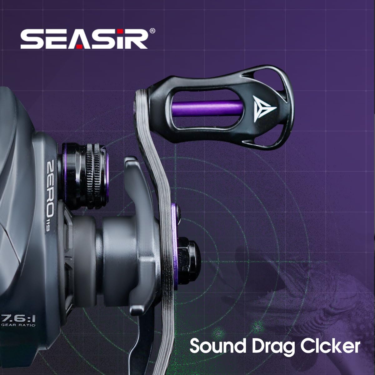 SEASIR Zero119 drag-clicker delivers crisp feedback during retrieves.