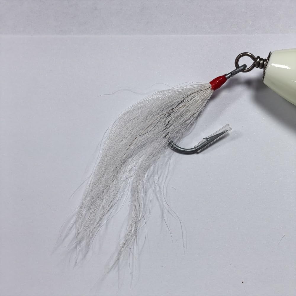 Top-down view of SEASKY lure highlighting basswood body
