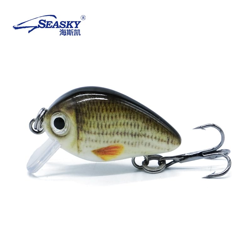 SEASKY mini crankbait side view with hooks