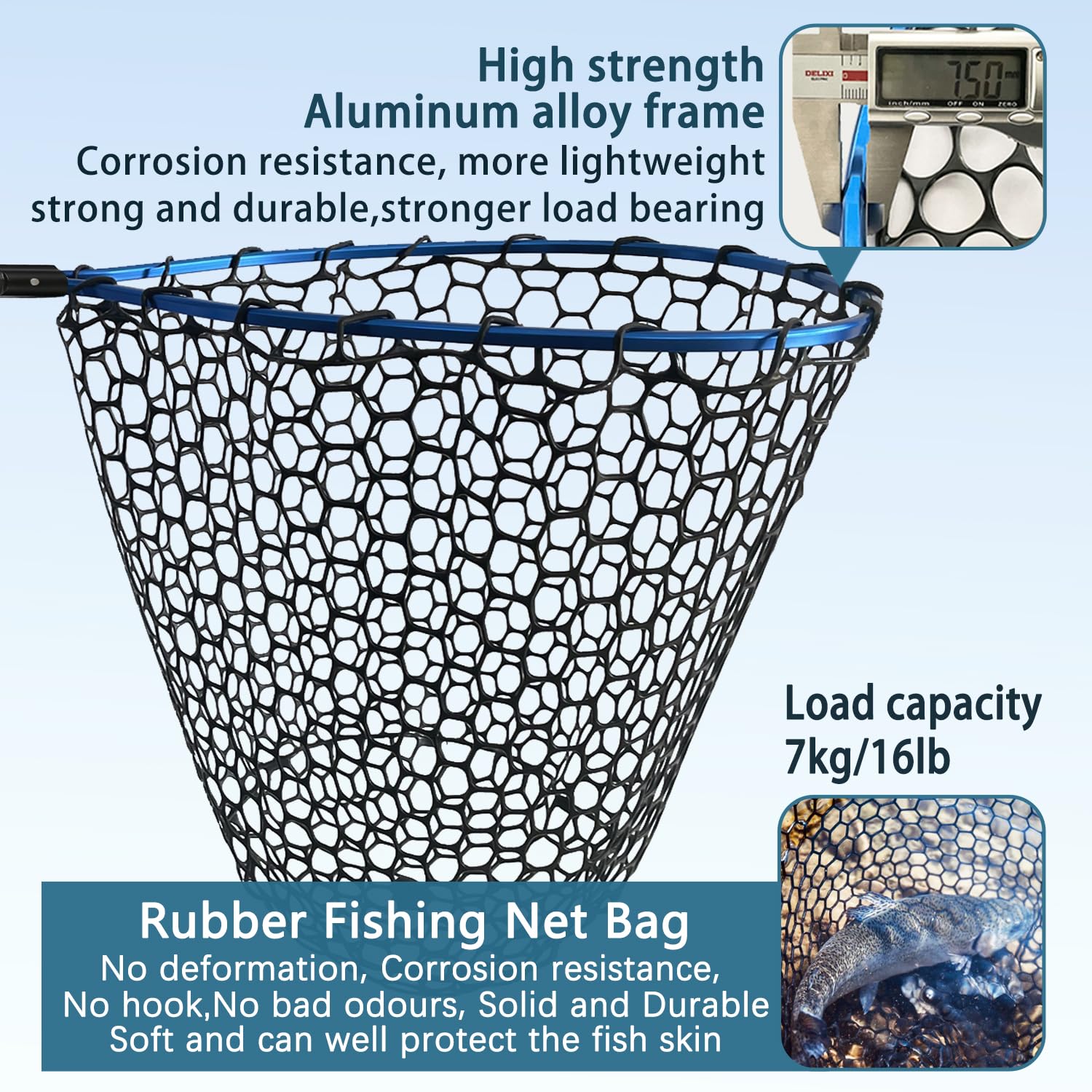 SEASPRO aluminum frame delivers strength while staying lightweight for long sessions