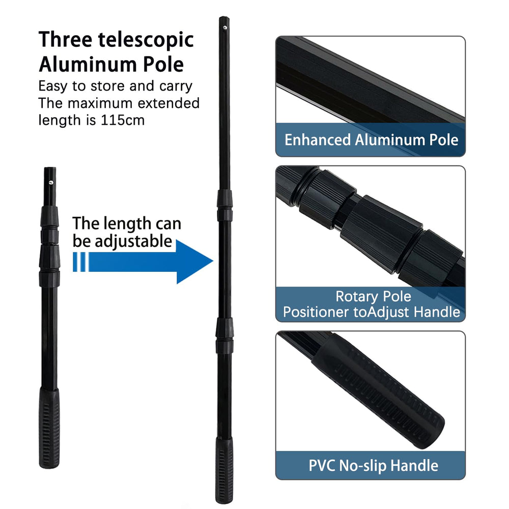 Net length adjustable from 37.8 inches to 63.8 inches