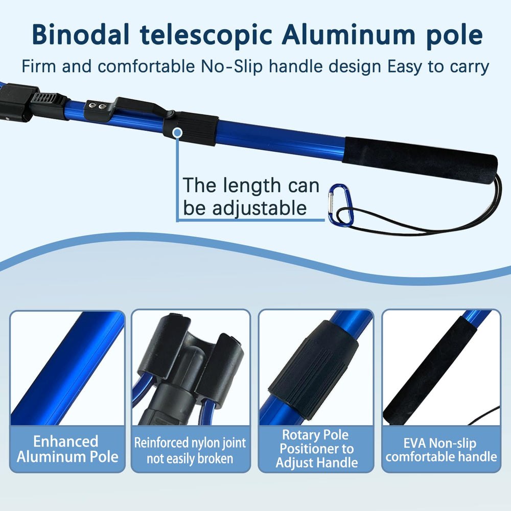 SEASPRO foldable net with rubber mesh reduces snagging and protects fish skin