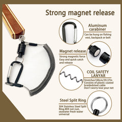 SEASPRO landing net magnetic release system