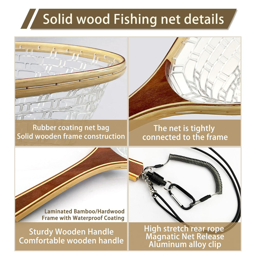 Lightweight SEASPRO landing net at 0.75 lb