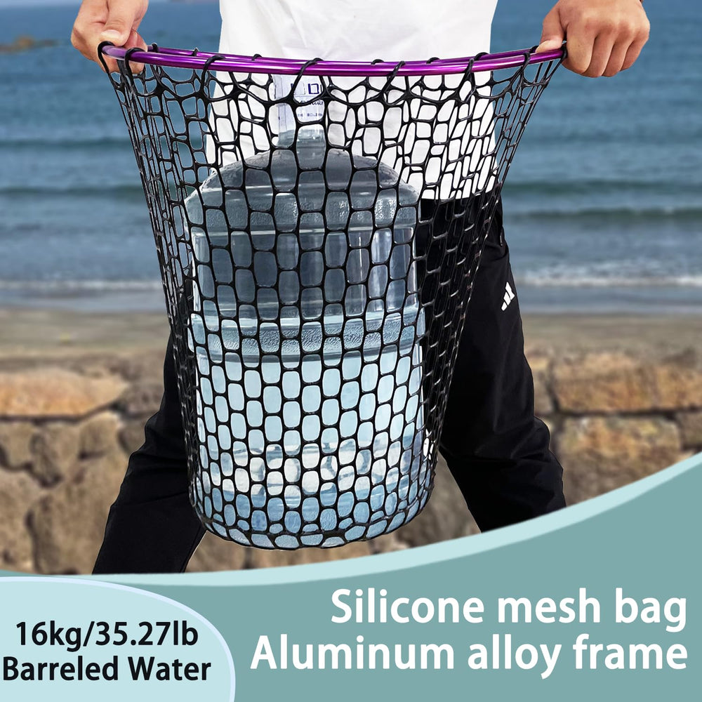 SEASPRO Purple net in angler setup for easy maneuverability