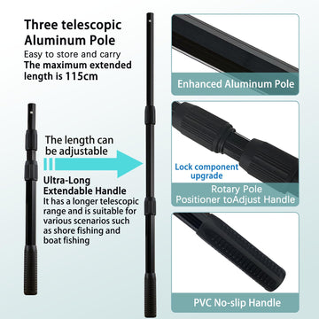 SEASPRO Purple net in open water scenario for versatile fishing