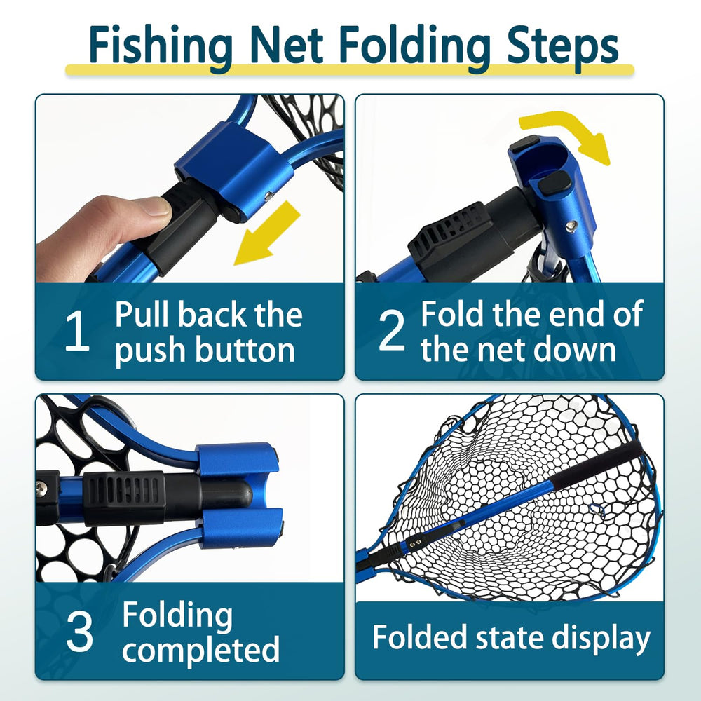 SEASPRO rubber mesh protects fish skin during catch-and-release.