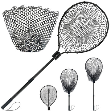 SEASPRO rubber fishing net with 59 inch telescoping handle