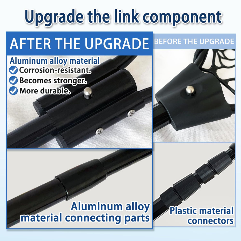 Close-up of telescoping aluminum alloy frame