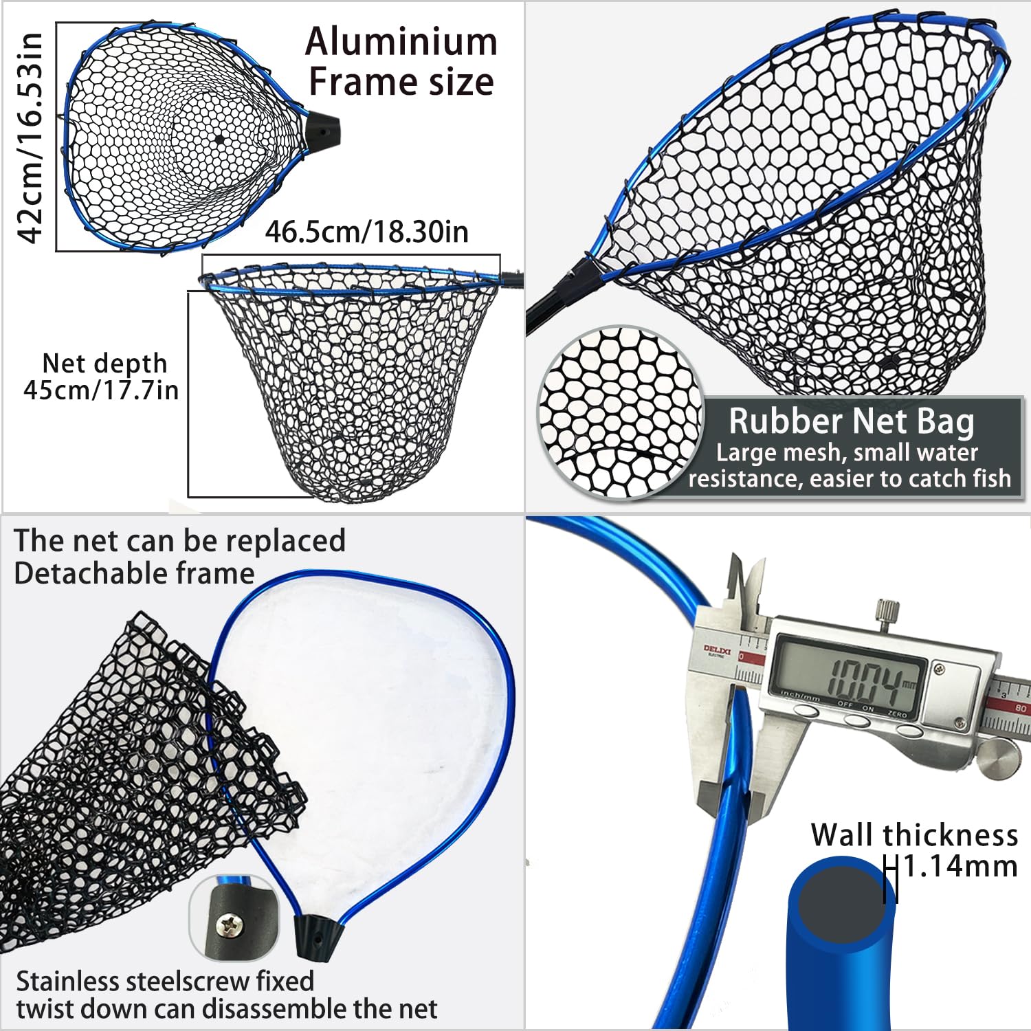 Tangle-free rubber mesh net for easy use