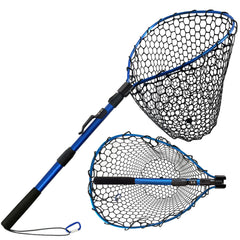 SEASPRO telescoping fishing net with extended handle for deep-water reach and control