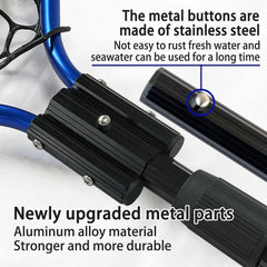 SEASPRO rubber-mesh net minimizes tangles and protects fish skin