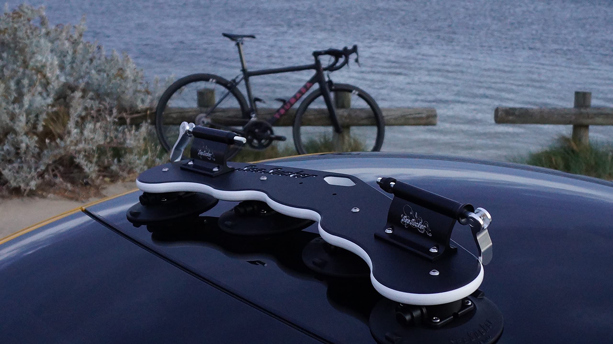 SeaSucker Mini Bomber Max installs and removes in seconds without marking your vehicle.
